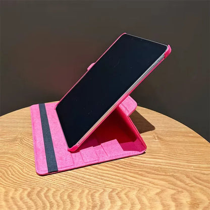 Solid Color Rotating Leather Tablet Cover for iPad