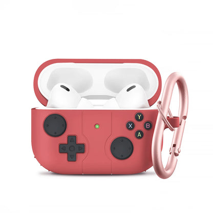 3D Game Player Design with Keychain Silicone Case For Airpods