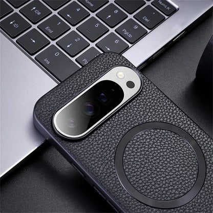 Luxury Litchi Pattern Leather Magsafe Case For Google Pixel