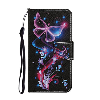 Painted Leather Wallet Case For Samsung Galaxy