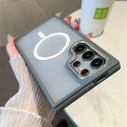 Luxury Matte Magnetic Phone Case For Samsung