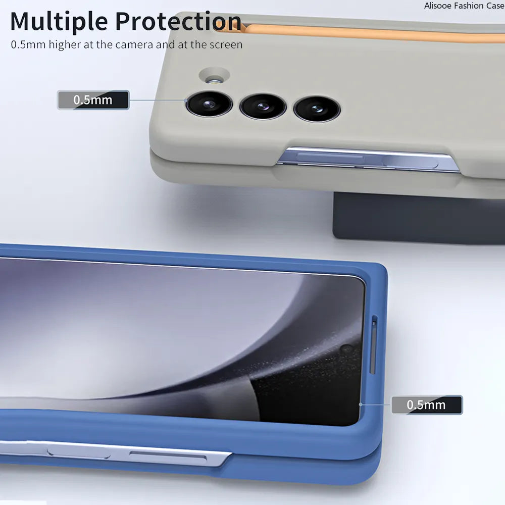 Ultra Thin PC Protective Cover for Z Fold with With Touch Pen Slot