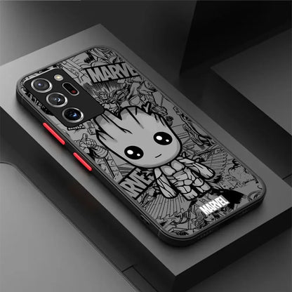 Matte Marvel Print Phone Case for Galaxy