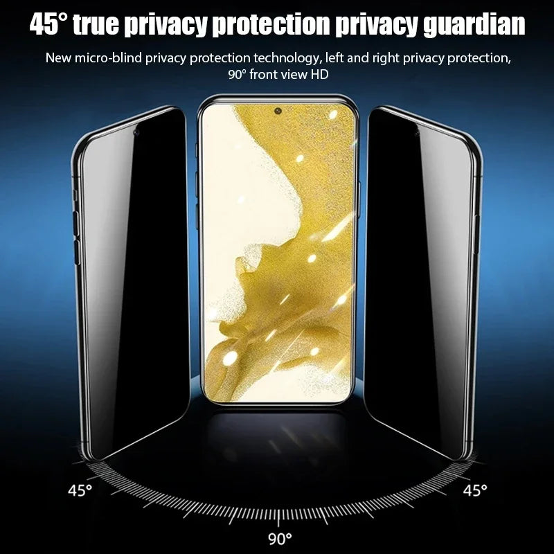 3 Pcs Privacy Tempered Glass for Galaxy