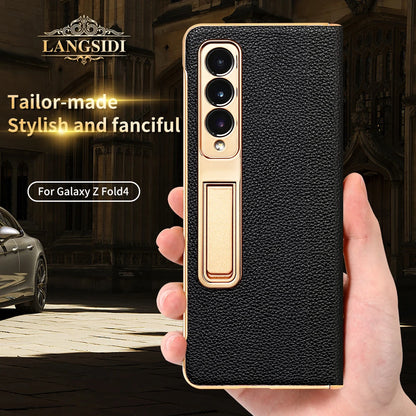 Genuine Leather Phone Case for Galaxy Z Fold