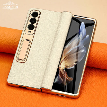 Genuine Leather Phone Case for Galaxy Z Fold