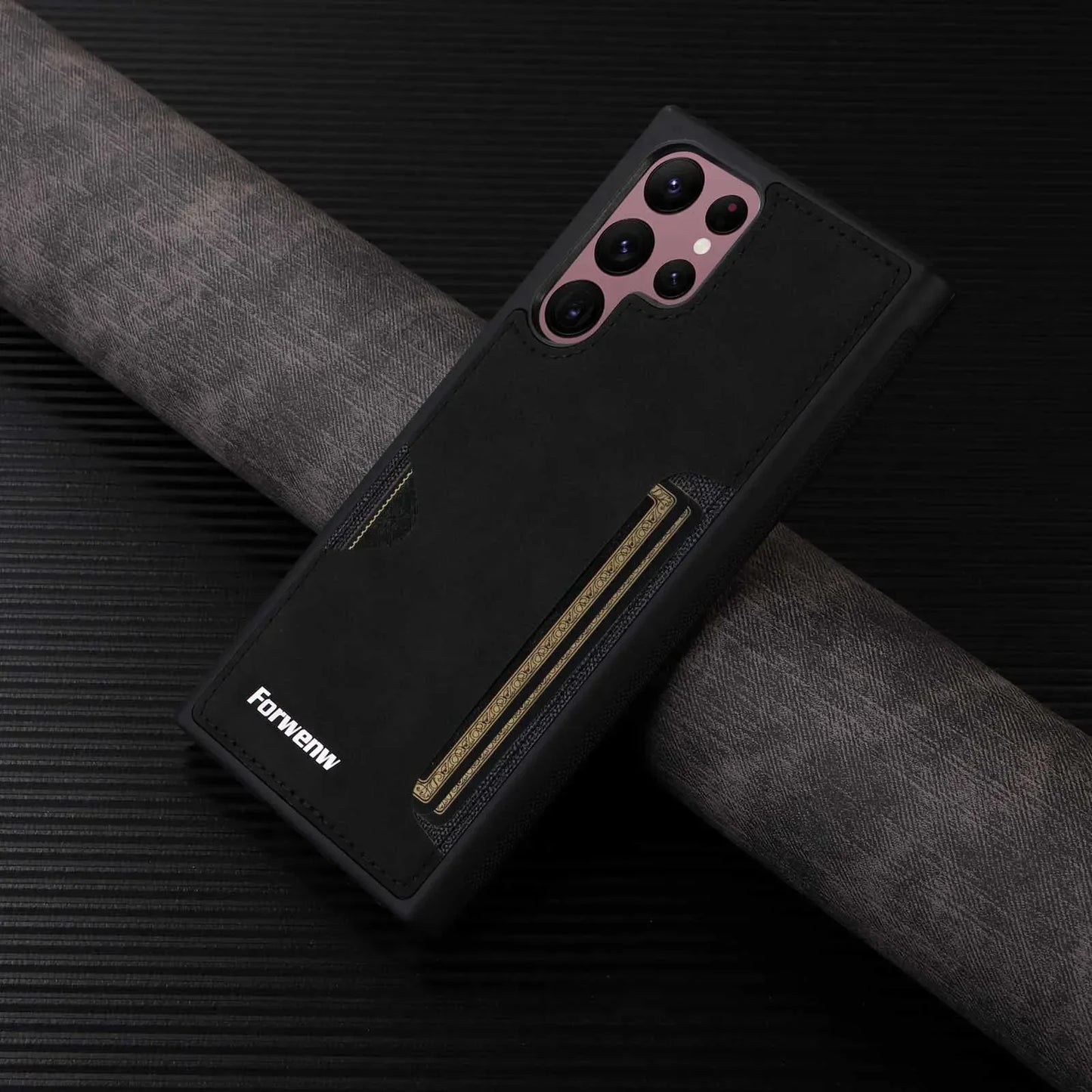 Retro Card Leather Case for Samsung