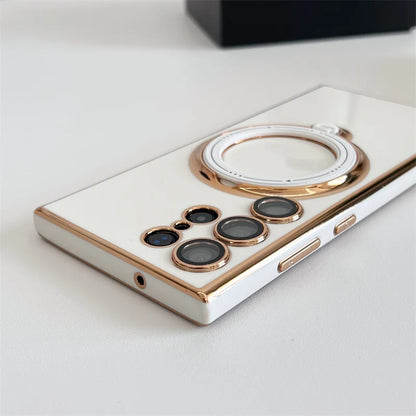 Luxury Rotate Magnetic Bracket Magsafe Case For Samsung