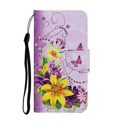 Printed Leather Wallet Flip Phone Case For Samsung Galaxy