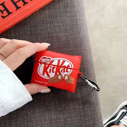 Kitkat Chocolate Protective Silicone Case For Airpod
