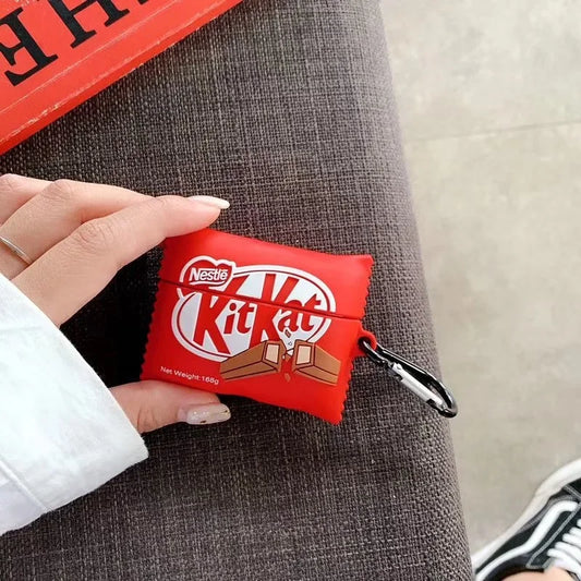 Kitkat Chocolate Protective Silicone Case For Airpod