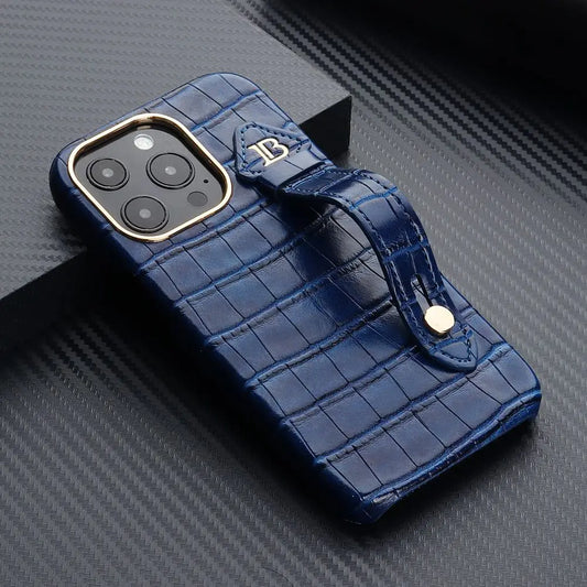 Crocodile Leather Case For iPhone