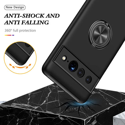 Heavy Duty Armor Case For Google Pixel with Metal Ring