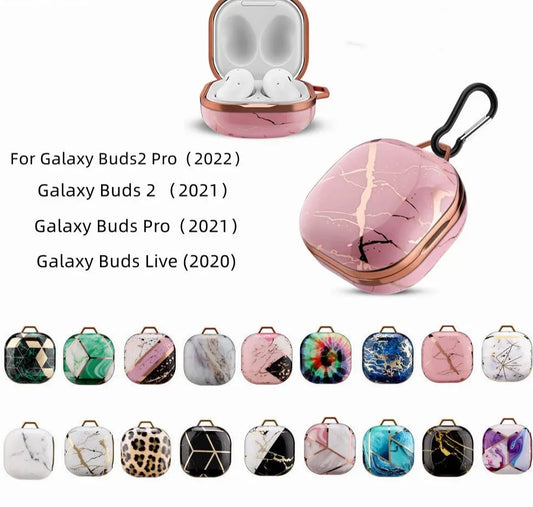 Smooth Marble Hard Shell Shock Galaxy Buds Cases