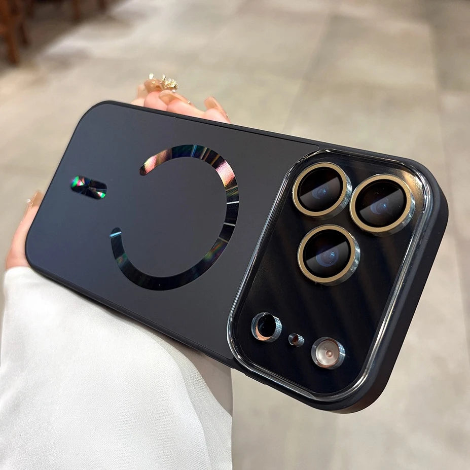 Big Window Flowing Light for Magsafe Magnetic Case for iPhone