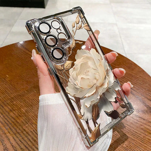 Elegant Golden Lotus Flower Case for Samsung