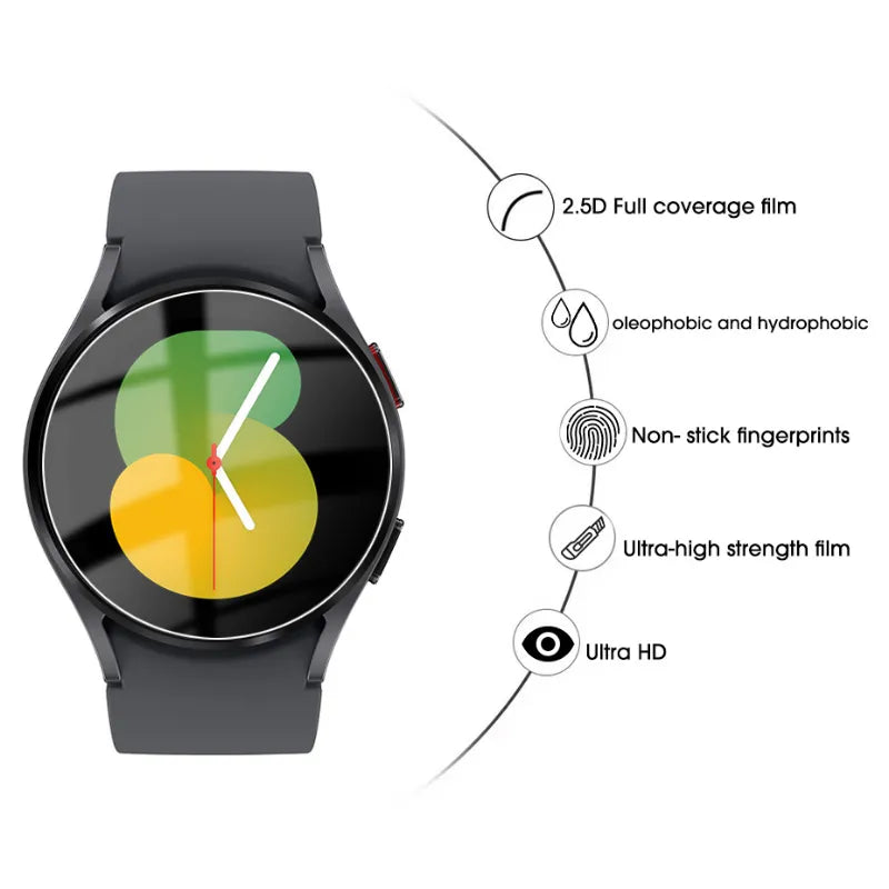 5 Pcs Tempered Glass for Samsung Galaxy Watch