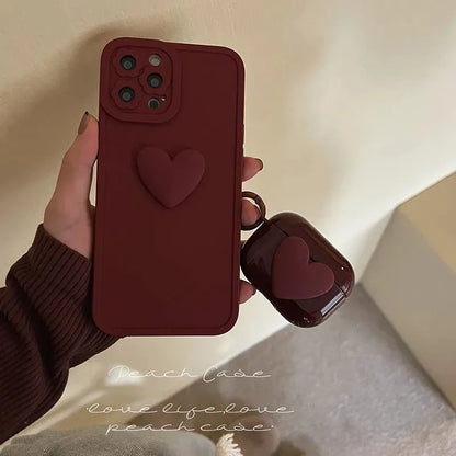 Soft Clear Heart Case For Apple Airpod