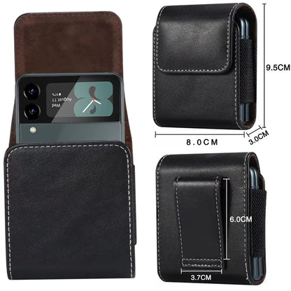 Leather Belt Clip Phone Case for Samsung Galaxy Z Flip