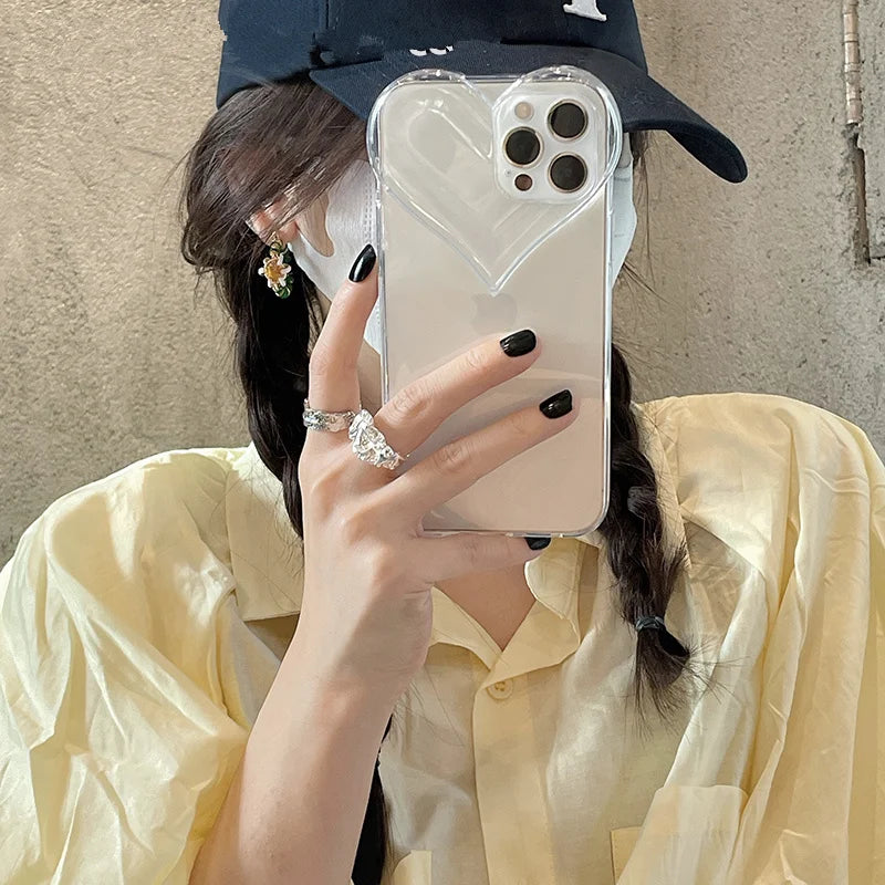 Style Heart-Shaped Soft Phone Case