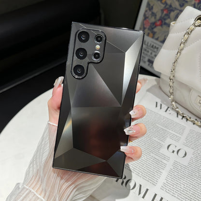 Luxury Plating 3D Diamond Pattern Matte Skin Touch Case for Samsung