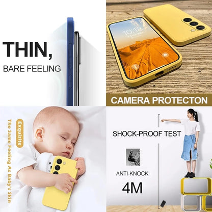 Square Liquid Silicone Phone Case For Samsung