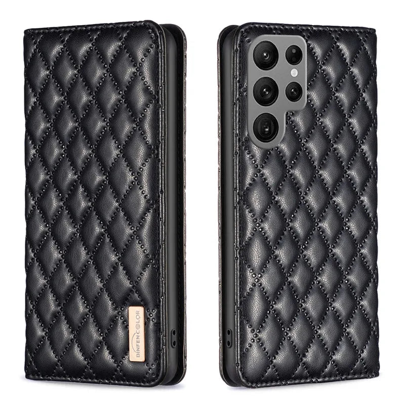 Patterned Wallet Leather Case For Samsung Galaxy