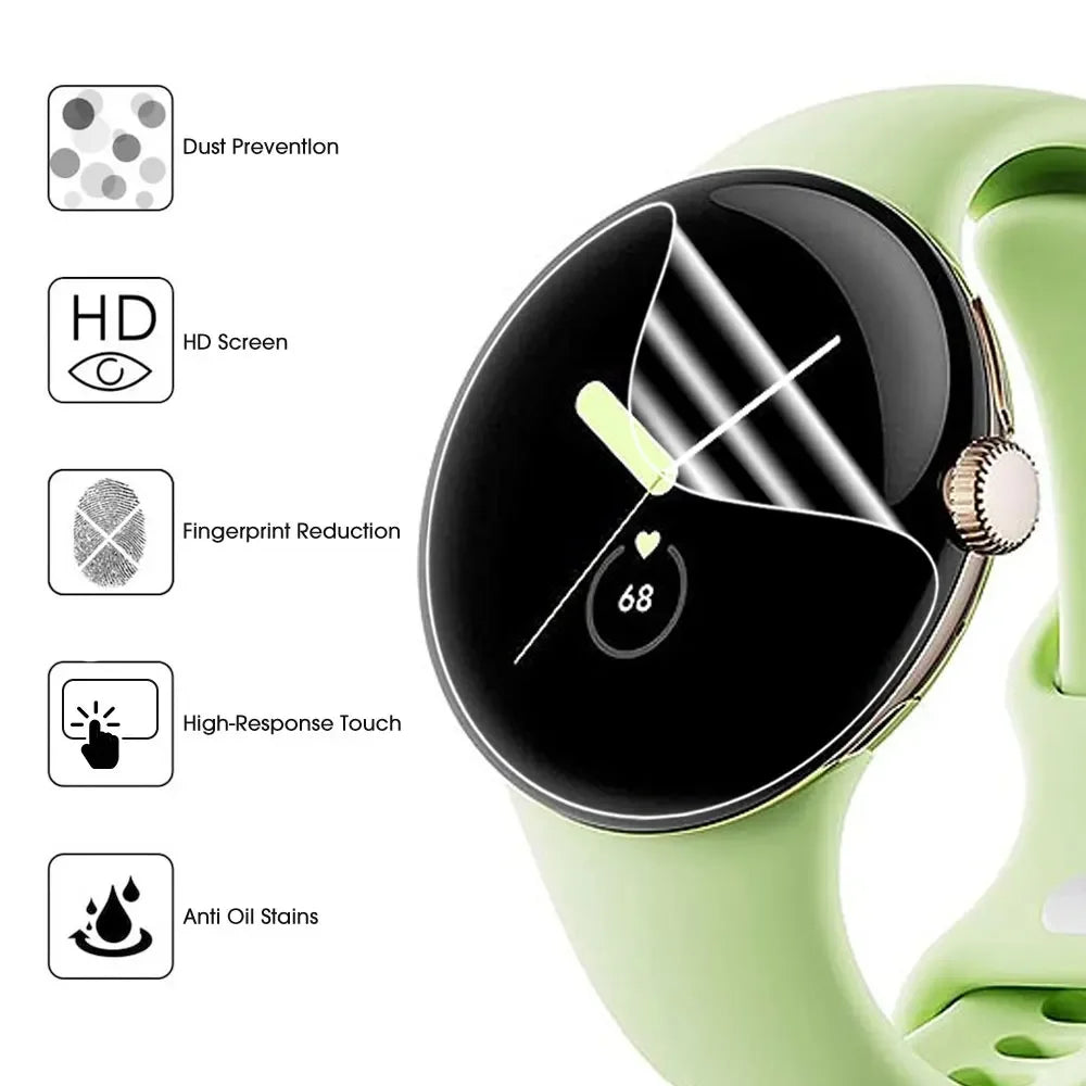 5 Pcs Hydrogel Film For Google Pixel Watch 1 2