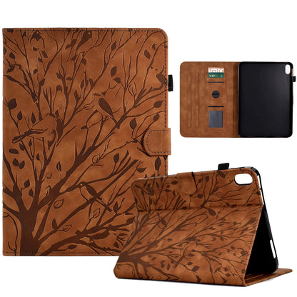 Embossed Tree Leather Wallet Case for iPad