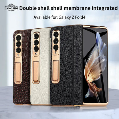 Genuine Leather Phone Case for Galaxy Z Fold