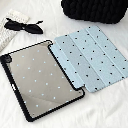 Black Polka Dots Case for iPad