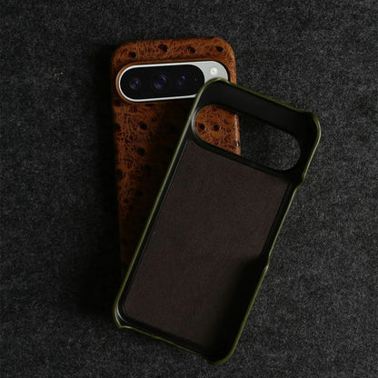 Ostrich Genuine Leather Case for Google Pixel