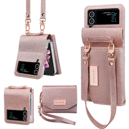 Luxury Leather Wallet Card Holder Case For Samsung