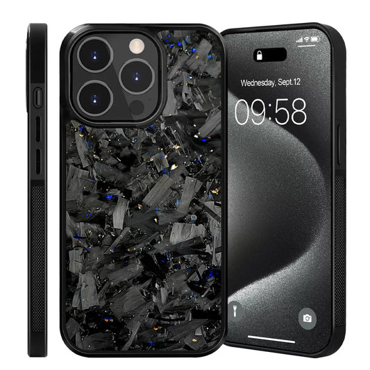 Magnetic Real Forged Carbon + TPU Case for iPhone