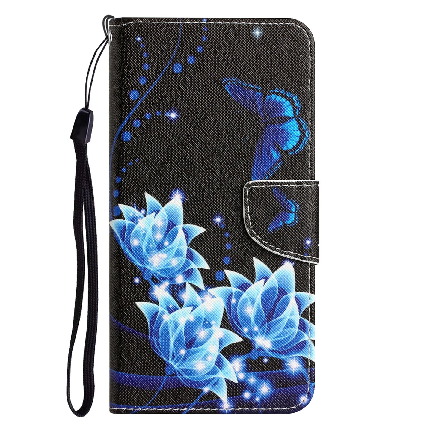 Printed Leather Wallet Flip Phone Case For Samsung Galaxy