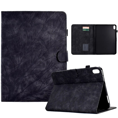 Embossed Tree Leather Wallet Case for iPad