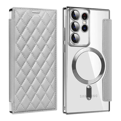 Card Holder Magnetic Leather Case for Samsung