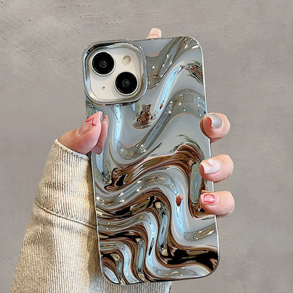 Luxury 3D Wave Pattern Case For iPhone