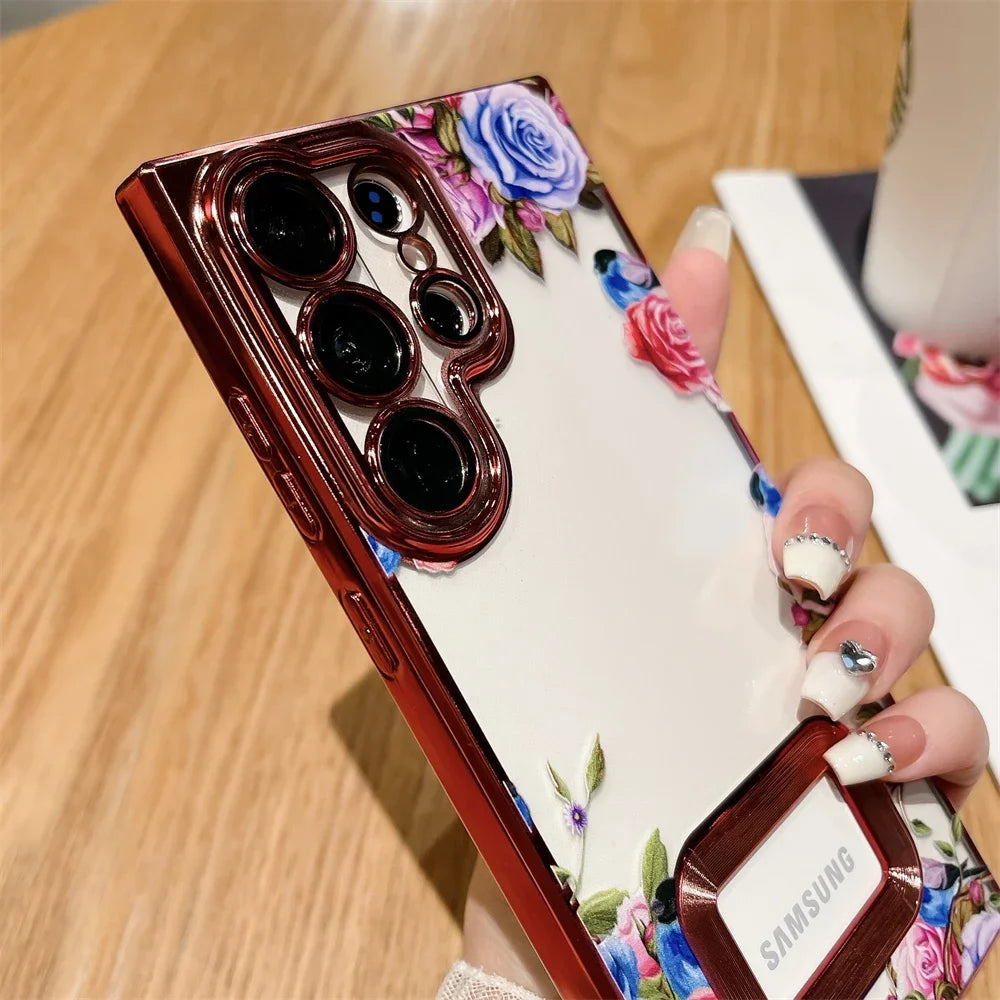 Flower Camera Film Transparent Cover For Samsung