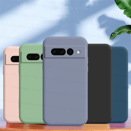 Colorful Matte Silicone Phone Cover Google Pixel