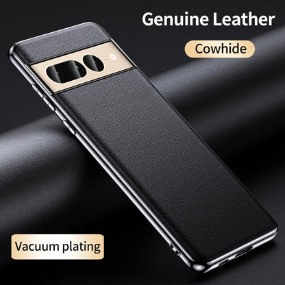 Luxury Genuine Cowhide Leather Case for Google Pixel