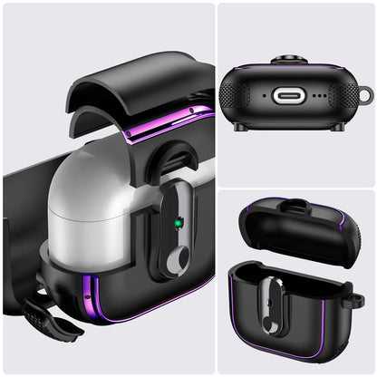 Armor locking clasp Earbuds Case For AirPods
