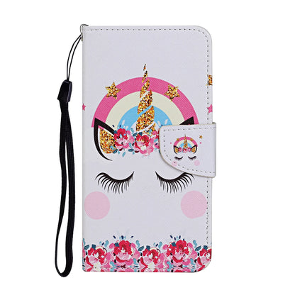 Printed Leather Wallet Flip Phone Case For Samsung Galaxy