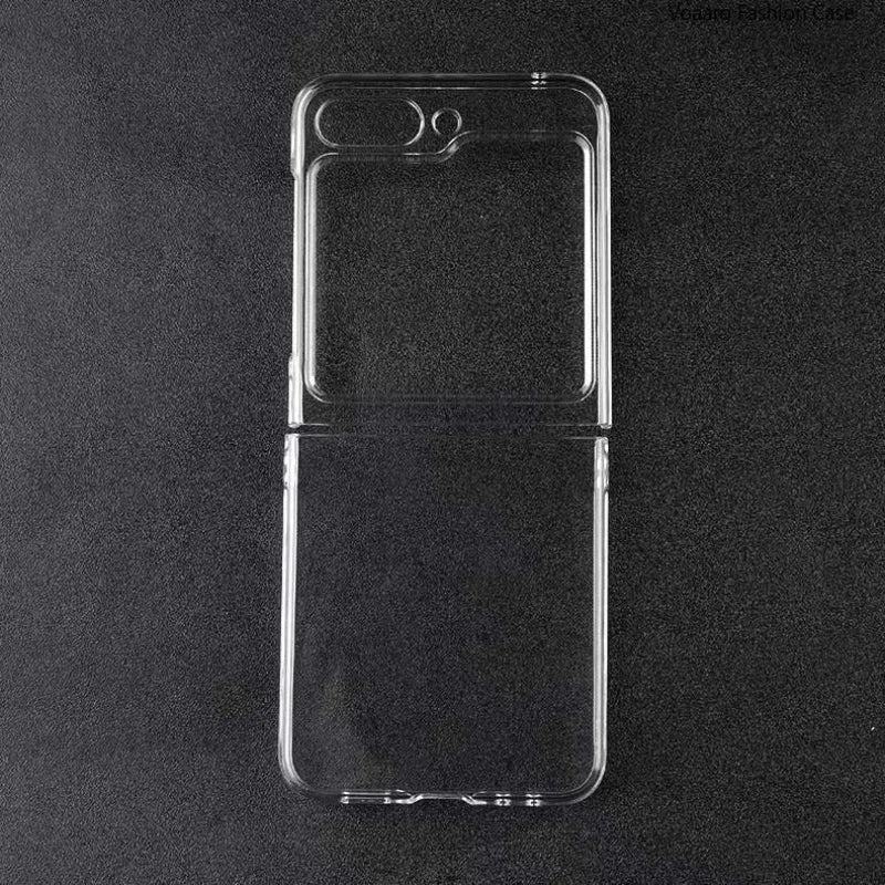 Clear Hard PC Bumper Back Cover For Galaxy Z Flip 5