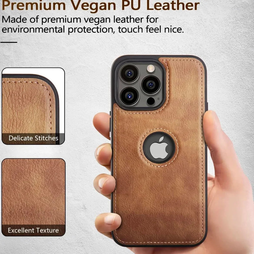 Ultra Thin Slim Leather Phone Case For iPhone