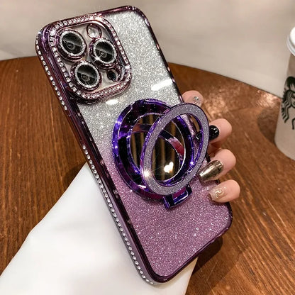 Luxury Diamond Clear Glitter Magsafe Case for iPhone