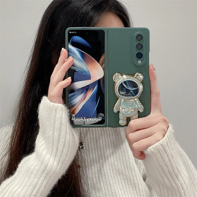 Quicksand Astronaut Stand Phone Case for Galaxy Fold