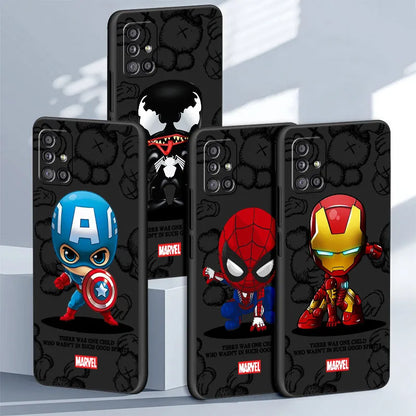 Printed Comic Characters Silicone Case for Samsung Galaxy