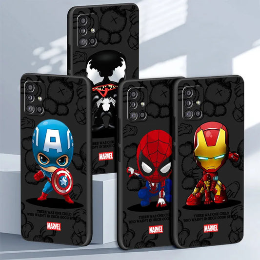 Printed Comic Characters Silicone Case for Samsung Galaxy
