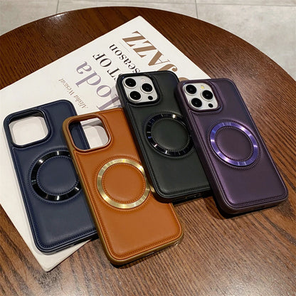 Luxury Magnetic Leather Phone Case for iPhone